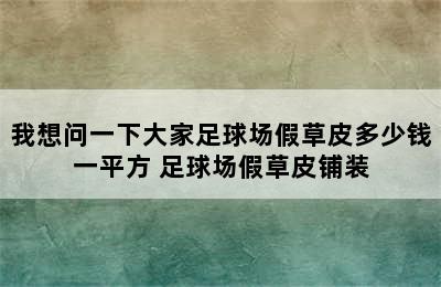 我想问一下大家足球场假草皮多少钱一平方 足球场假草皮铺装